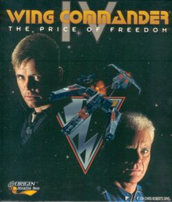 Box artwork for Wing Commander IV: The Price of Freedom.