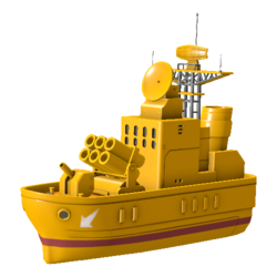 Gold Comet in-game model (AW1+2:RBC)
