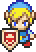 The blue Link's in-game sprite