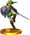 Link Trophy from Super Smash Bros. for Nintendo 3DS