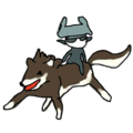 Wolf Link and Midna from WarioWare Gold