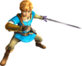 Render of Link wearing the Era of the Wilds Tunic from Hyrule Warriors: Definitive Edition