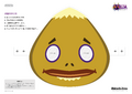 Printable of the Goron Mask from Majora's Mask 3D