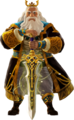 Artwork of King Rhoam with a Royal Claymore from Hyrule Warriors: Age of Calamity