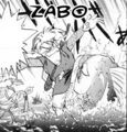 A Piranha attacking Link from the Link's Awakening manga by Ataru Cagiva