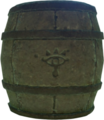 A stone Barrel found inside an Ancient Shrine from Breath of the Wild