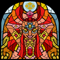 Nabooru's stained glass from The Wind Waker