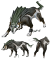 Concept art of Wolf Link