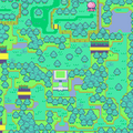 The in-game map of Minish Woods