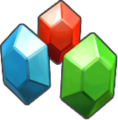 Icon for several types of Rupees from Skyward Sword HD