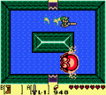 Link fighting Cue Ball in Angler's Tunnel from Link's Awakening DX