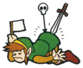 Link is defeated