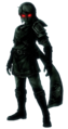 Render of Link's Dark Link Costume