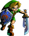 Link holding the Razor Sword