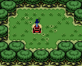 The Master Sword on its pedestal in Oracle of Seasons
