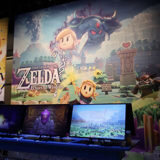 A photograph of Nintendo's display for Echoes of Wisdom at PAX West.