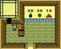 Stockwell inside the Horon Village Shop from Oracle of Seasons