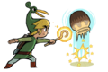 Link using the Cane of Pacci