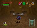 Entering the Fire Temple from Ocarina of Time