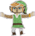 Link stuck as a Painting, before the activation of Ravio's Bracelet