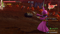 Ravio using the Rental Hammer's Special Attack from Hyrule Warriors
