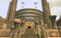 The Royal Crest at the entrance of the Arbiter's Grounds from Twilight Princess