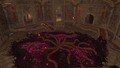 The roots of Ganon's Cocoon, as seen from the Champions' Hall