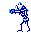 Un Stalfos bleu dans The Adventure of Link