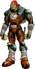 Artwork officiel de Ganondorf (Ocarina of Time)