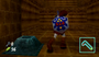 Un interrupteur au sol bleu, dans Ocarina of Time