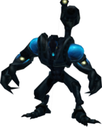 An Elite Pirate armed with a Plasma Artillery Cannon