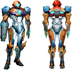 Artwork of the P.E.D. Suit
