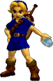 SSBM Trophy Young Link Smash2.png