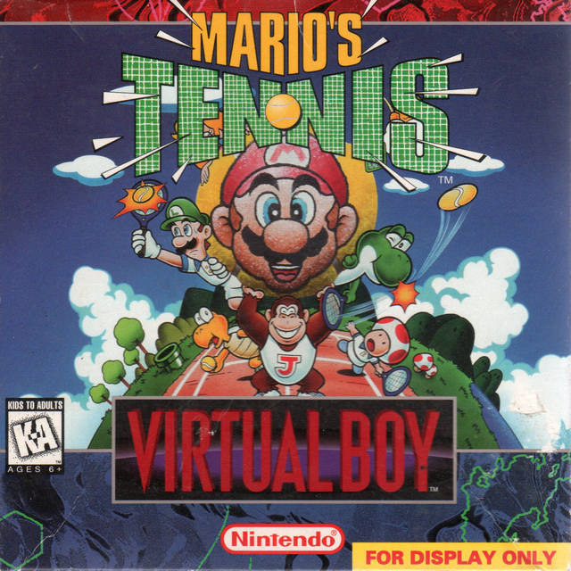 Box artwork for Mario's Tennis.