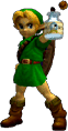 SSBM Trophy Young Link Smash1.png