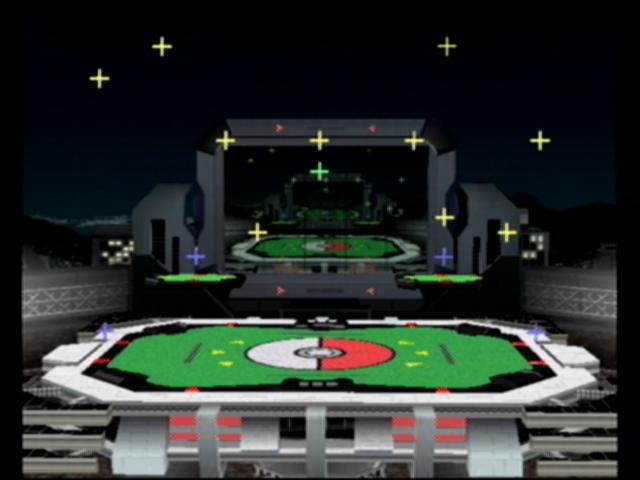 Spawn points: Item (yellow), character start (blue), character respawn(green)