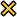 a yellow x