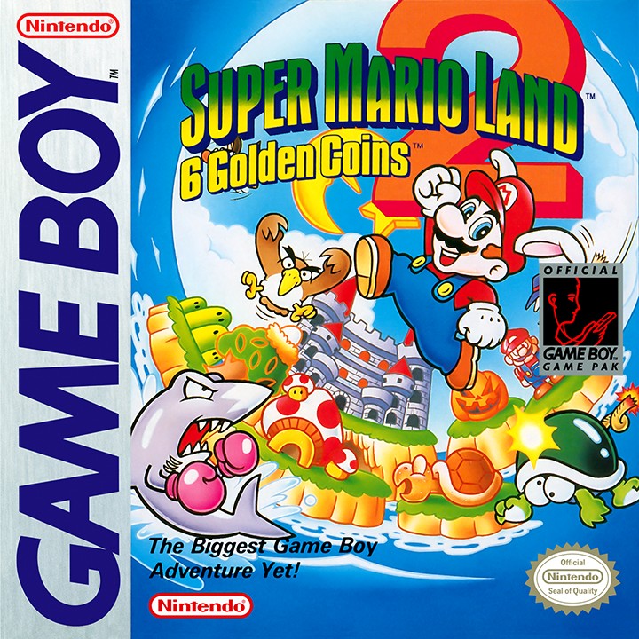 Box artwork for Super Mario Land 2: 6 Golden Coins.