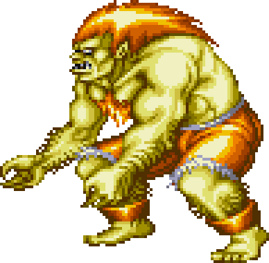 Street Fighter Blanka Statues Combo