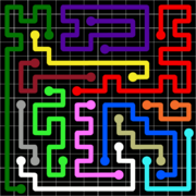 Flow Free Jumbo Pack Grid 14x14 Level 14.png