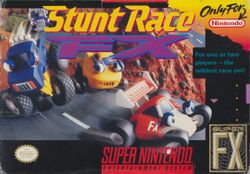 Box artwork for Stunt Race FX.