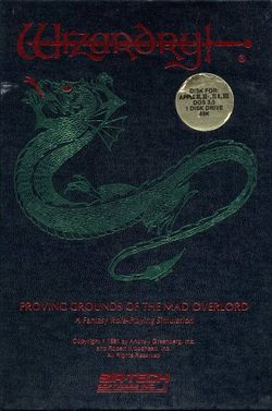 Box artwork for Wizardry: Proving Grounds of the Mad Overlord.