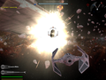 SWBFII Preventative Measures Destroying Enemy Fighter.png