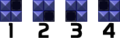 Tetris Party L tromino rotations.png