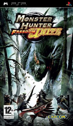 Box artwork for Monster Hunter Freedom Unite.