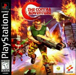 Box artwork for C: The Contra Adventure.