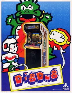 Box artwork for Dig Dug.