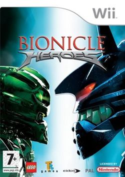 Box artwork for Bionicle Heroes.