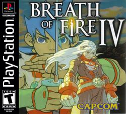 Box artwork for Breath of Fire IV.