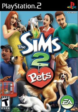 Box artwork for The Sims 2: Pets.